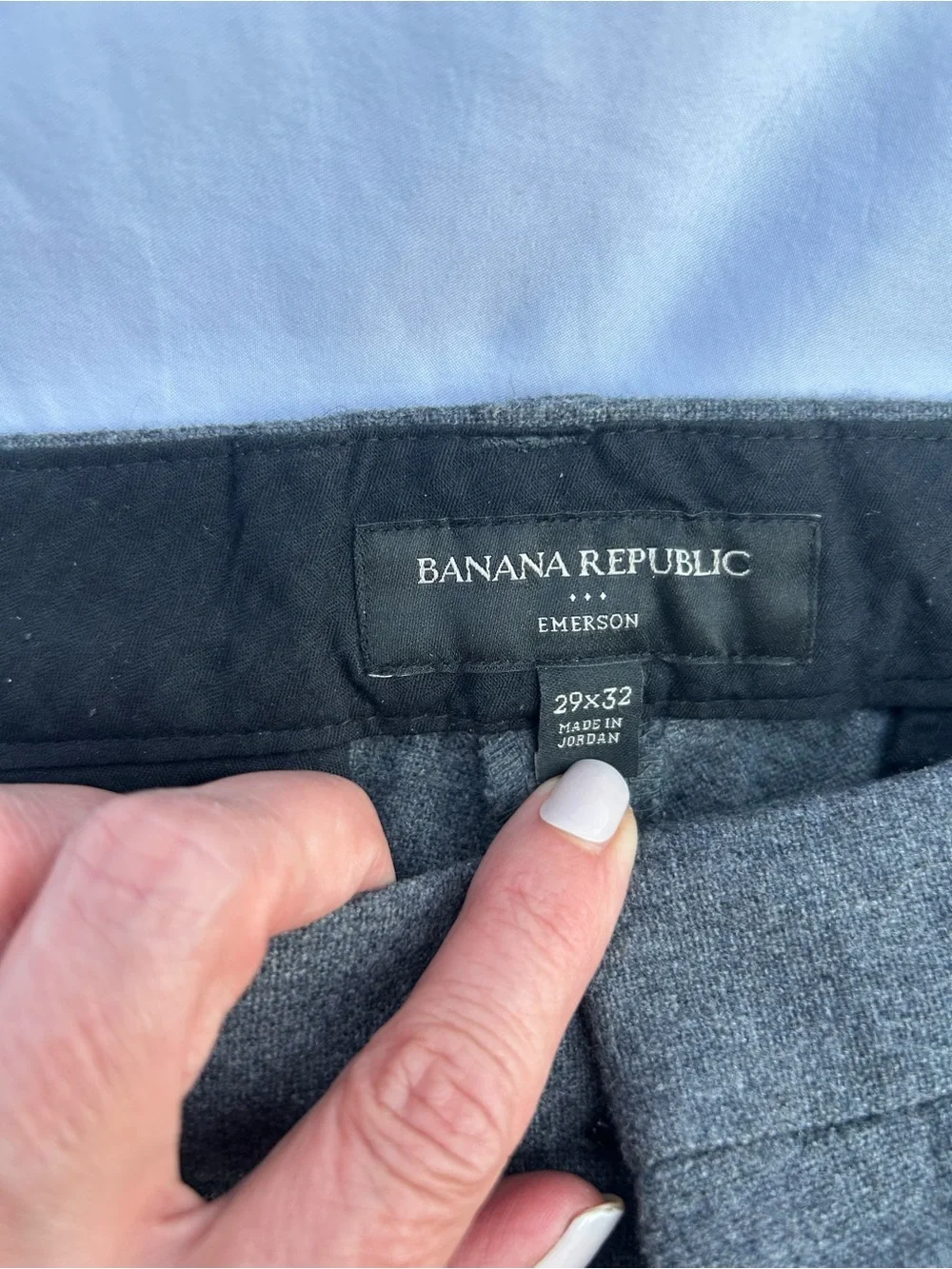 Banana Republic Emerson Dress Pants - Gray wool blend